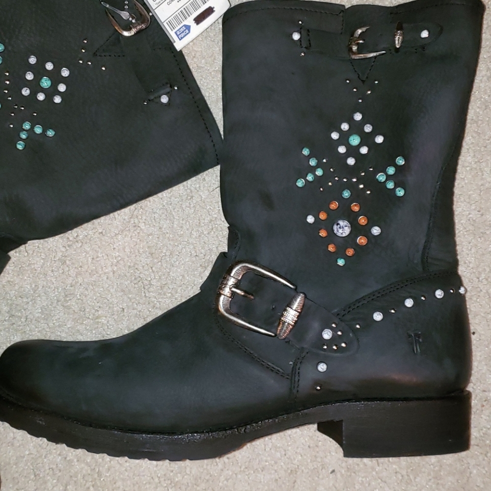 ●SOLD●FRYE 8½ STONE STUDDED - Picture 5 of 16